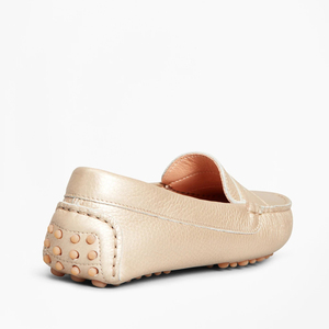 Scarpe mocassini Casual personalizzate da donna in vera pelle con bottone per mocassini da guida piatto per primavera - Product Image 5