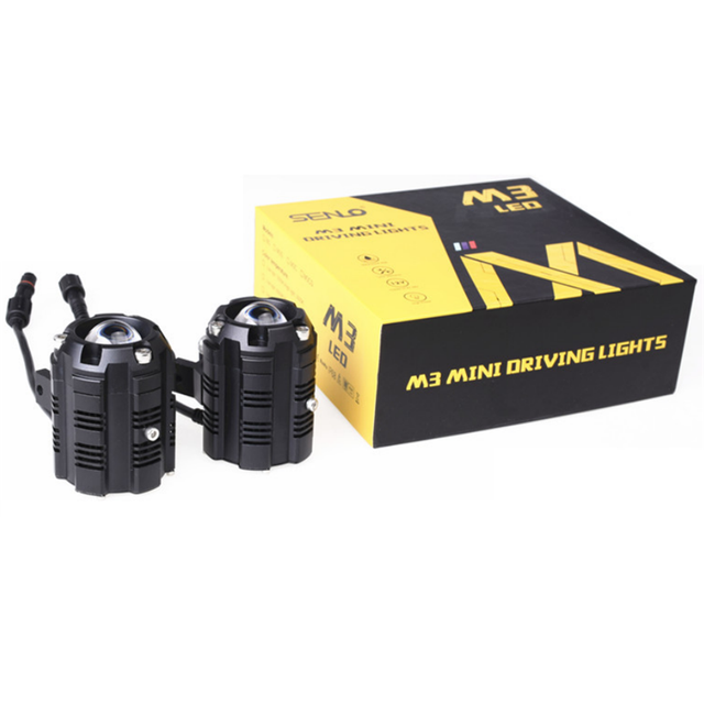 Car Flexible LED Mini Driving Lights for Cars Motorcycle IP68 Waterproof 3000k/6000k Motorcycle Fog Lamp Grille Light