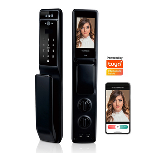 ANG Luxury <strong>Camera</strong> Door Lock Fingerprint Password Fully Automatic Tuya Wifi <strong>Face</strong> Lithium Battery for Smart Door Lock - Product Image 2