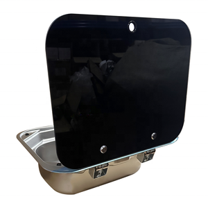 Accessoires de cuisine TYTXRV, évier de cuisine portable en acier inoxydable 304, évier carré à cuve unique, lavabo pour <span class=keywords><strong>caravane</strong></span> - Product Image 2