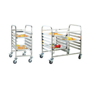 Étagères à pain <span class=keywords><strong>de</strong></span> qualité supérieure à vendre, chariot à pain en acier inoxydable à roulettes <span class=keywords><strong>pour</strong></span> restaurant, <span class=keywords><strong>transport</strong></span> <span class=keywords><strong>de</strong></span> plats <span class=keywords><strong>de</strong></span> boulangerie professionnels - Product Image 3