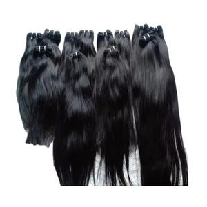 Extensiones de cabello humano 100% sin procesar de suministro de fábrica para mujeres Clip en cabello humano a granel para trenzar - Product Image 2