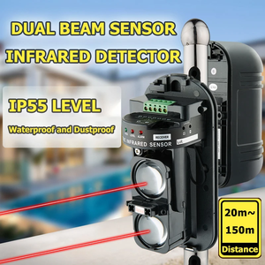 Smart Home 3 haces infrarrojos con cable <span class=keywords><strong>Sensor</strong></span> perimetral exterior 250 metros <span class=keywords><strong>IR</strong></span> Detector activo alarma de intrusión de pared y puerta - Product Image 2