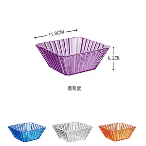 Hot Selling Bar Dried Fruit Plate Acrylic With Lid Divided Grid n Nut Plate Snacks Candy tray