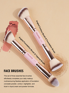 MAANGE 4pcs Feine Holz Make-up Pinsel Factory Direct Foundation Concealer Rouge Kontur Pinsel Make-up <span class=keywords><strong>Set</strong></span> - Product Image 3