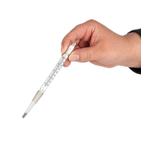 Vente en gros de thermomètre en verre à haute teneur en borosilicate verrerie de laboratoire équipement de laboratoire de chimie bouché de meulage pour la distillation