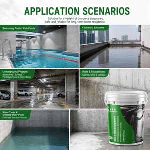 Revêtement imperméabilisant pénétrant à base de ciment cristallin durable pour chambres de désalimentation en béton – Vente en gros usine - Product Image 4