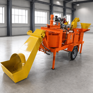 Pressa Idraulica RPT2-20M per Mattoni in Argilla, Macchina Mobile per la Produzione di Blocchi con Motore Diesel, Funzionamento Semplice - Product Image 1