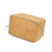 Étui à cosmétiques écologique imperméable en papier DuPont, grande capacité, simple, personnalisable pour les voyages