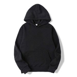 Sudaderas con Capucha Lisas Baratas Promocionales para Fabricantes, Sudaderas Básicas Blancas y Negras de Poliéster y Algodón con Estampado Serigrafiado - Product Image 1