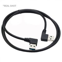 Cable USB 3.0 en Ángulo de 90 Grados, Macho a Macho, Personalizable al por Mayor, Cable de Carga Rápida y Sincronización de Datos de Alta Velocidad para PC y Equipos de Automóvil