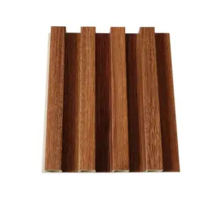China High Quality Wpc Fluted Wooden Decoration Background Wpc Wall Panels Cladding Interior For Bedroom