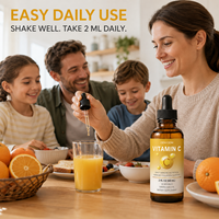 Gouttes buvables de vitamine C OEM – Soutient l'immunité, les soins de la peau, le collagène – Vitamine C liposomale liquide