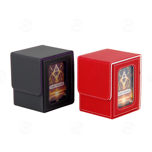 Boîte de rangement pour cartes en cuir PU durable, vente en gros, OEM, ODM, marque privée pour collection de cartes de jeu - Product Image 4