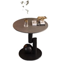 Meubles de salon modernes Nouvelle arrivée Ensemble de table basse minimaliste Design en acier au carbone avec matériau métallique Villa Maison