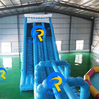 Toboggan aquatique gonflable géant pour adultes, usage commercial et résidentiel, avec piscine et souffleur, haute capacité