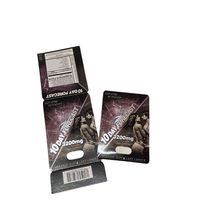 Usine One Stop Solution Hommes Mâle Amélioration Rhino Papier Carte Bouteille Autocollant Blister 10 JOURS Pilules Boîte De Papier Emballage