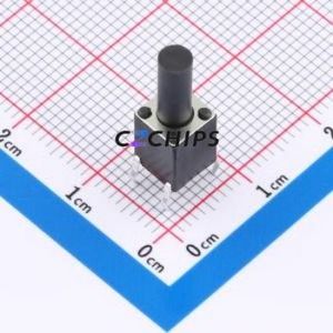 TS-1095KD-A20B3-D2 Tactile Switch Through hole-4P,6x6mm Switch Single Pole Single Throw Round Button 2.5N Through Hole - Product Image 1