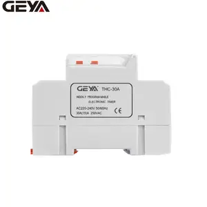 GEYA THC15A 20A 30A LCDプログラマブルデジタルタイマースイッチ、バッテリー付き220ボルトタイマー12V DC 24V