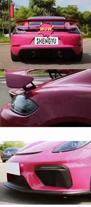 Nuevos kits de cuerpo completo de alta calidad para Porsche <span class=keywords><strong>718</strong></span> Cayman <span class=keywords><strong>Boxster</strong></span> incluyen parachoques cola garganta - Product Image 5