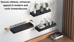 Étagères flottantes <span class=keywords><strong>YeKe</strong></span> pour salle de bain, chambre, salon, cuisine, 22,5 pouces, étagère murale de rangement pour livres et décoration - Product Image 4