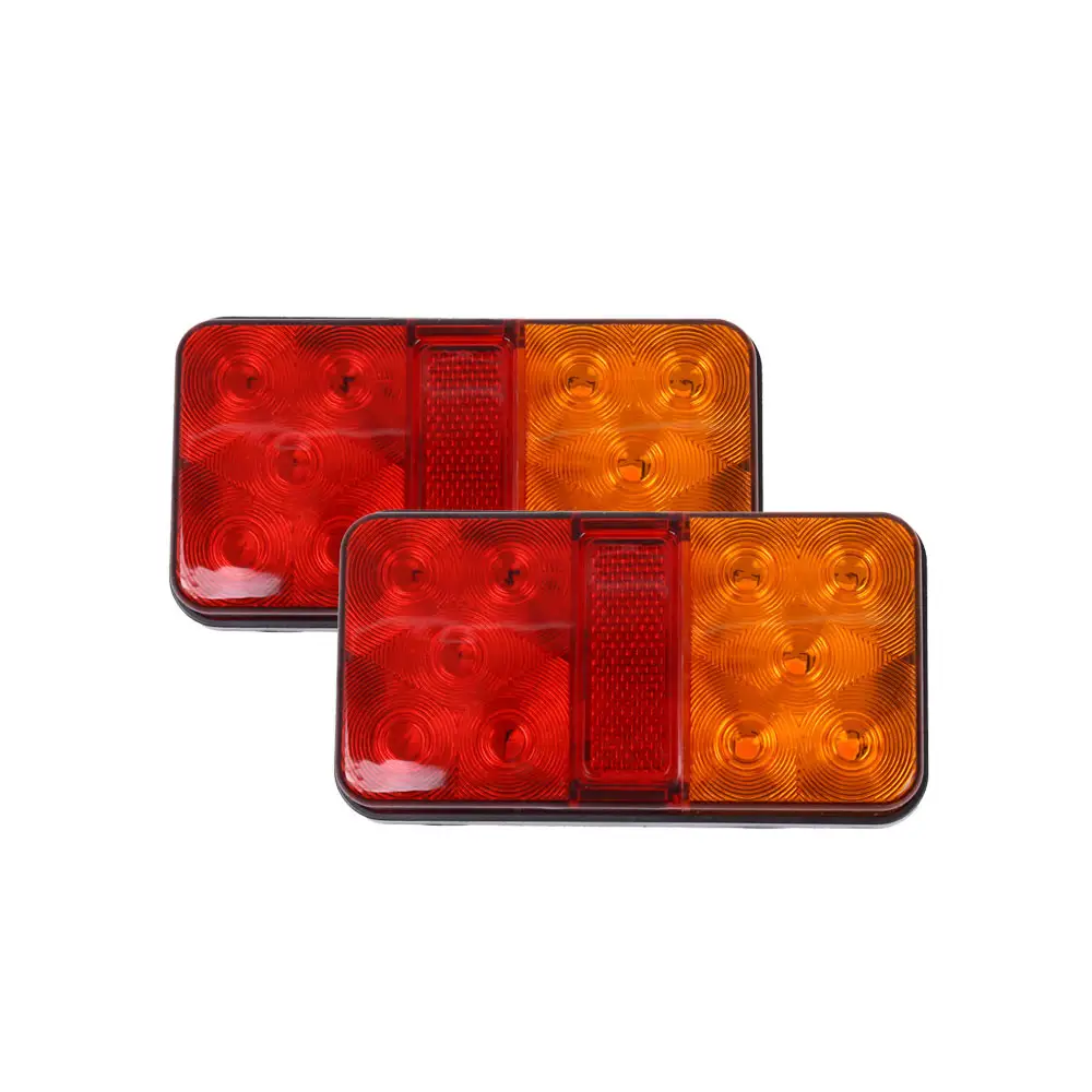 Горячая модель 12 В 24 в светодиодный задний фонарь, задний фонарь, указатель поворота, стоп-сигнал, лампы заднего стоп-сигнала для автомобиля, грузовика, прицепа, каравана