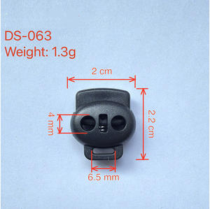 Cierre de Cordón de Plástico PU Threadify, Tipo Toggle, para Prendas y Zapatos, Apto para Lavado en Seco, Sin Níquel - Product Image 3