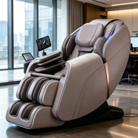Silla de Masaje con Airbags Ultra Silenciosa 4D, 24 Programas, Relajación Corporal Completa, Gravedad Cero, Calentamiento de Espalda, Venta al Por Mayor Directa de Fábrica