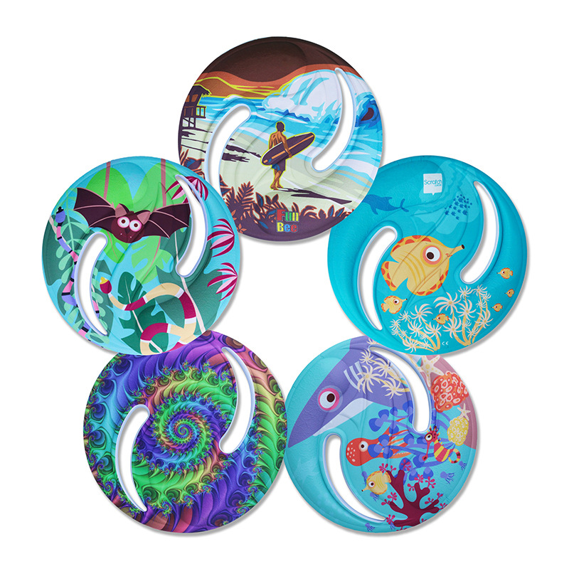 EVA Material Kids Soft Flying Disk Toy 270mm Diameter Indoor Outdoor Parent-child Interaction Safe Training Sports Toy