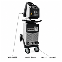 Machine à souder MIG MAG MMA robuste 220V SiC Inverter 40 350A 100% Cycle de Travail, Soudeuse Industrielle pour la Fabrication d'Acier