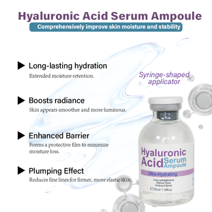 निजी लेबल Hyaluronic एसिड चेहरे का सीरम एम्पाउल सख्त करना त्वचा देखभाल के लिए सीरम - Product Image 2