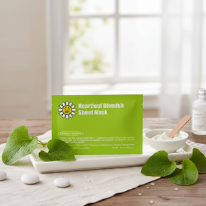 มาส์กหน้าเกาหลี O!GETi Heartleaf Blemish Sheet Mask (10 แผ่น) วีแกน ขนาดพกพา บำรุงผิวหน้า ช่วยปลอบประโลมและเติมความชุ่มชื้น - Product Image 3