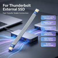 Kurzes USB4 Typ-C Kabel 240W PD3.1 Schnellladung 40Gbps Datenübertragung 8K 60Hz Video E-Marker Chip für Laptop Dockingstation