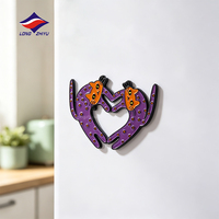 Magnet Kulkas Longzhiyu 20 Tahun, Desain 2D Timbul, Hiasan Seni Magnet Kulkas untuk Suvenir dan Dekorasi Rumah