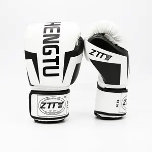 새로운 디자인 남자 전문 도매 가죽 사용자 정의 승리 권투 장갑 Boxhandschuhe Guantes De Boxeo Mma 16 oz 끈