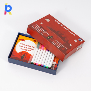 Carte da Disegno Riutilizzabili per Bambini con Pennarello Cancellabile, Set di Apprendimento con Carte da 350gsm con Angoli Arrotondati e Penna - Product Image 4