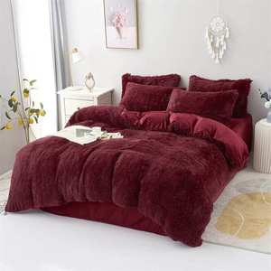 Комплект зимнего бархатного постельного белья из плюшевого пододеяльника - Product Image 5