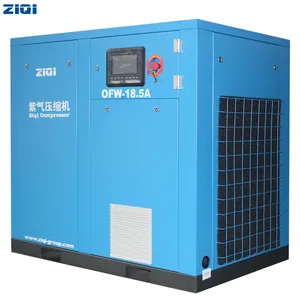 Shanghai popolare 10bar olio meno 18,5kw 7bar 8bar 10bar tipo compressore a vite approvato ISO certificato aria macchina