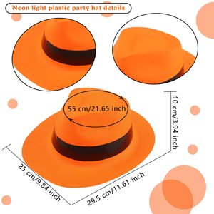 H-6034 PARTYMENT Vente en gros Accessoire de costume fantaisie de carnaval en PVC, thème Cowboy, style Gangster Mafia Néon, étoiles lumineuses pour fête, Néon Rave H - Product Image 2