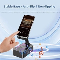 Support de téléphone avec télécommande pour regarder des émissions et écouter de la musique en toute détente - Support multifonctionnel pour connexion de smartphone