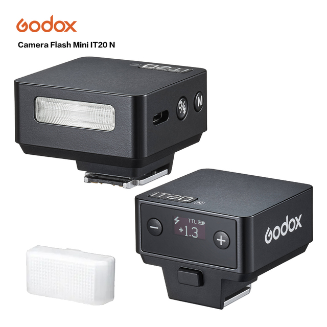Godox IT20 N Black Color IFlash Mini TTL Auto Camera Flash 1.5S Rapid Recycling on Camera Flash for NIKON Camera