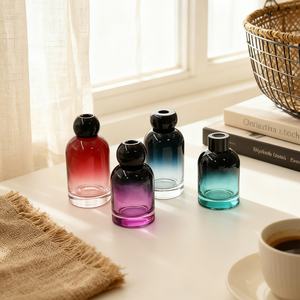 Luxury Gradient Color <b>100ml</b> 150ml 200ml <b>Glass</b> Fragrance Diffuser <b>Bottle</b> Empty <b>Glass</b> Aromatherapy <b>Bottle</b> with Stick - Product Image 4