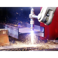 Máquina de corte CNC para biselado/ranurado, haz en H, perfil de acero, Plasma Flame, China