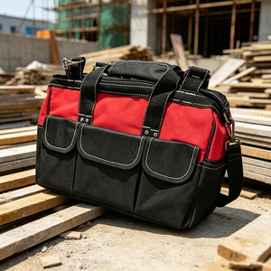 Bolsa de Herramientas Eléctricas Portátil Resistente, Bolsa de Transporte Pequeña para Reparación de Redes, Maletín para Electricistas y Reparadores - Product Image 4