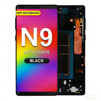 Pantalla LCD de Repuesto para Samsung Note Serie, Reacondicionada, OEM ORG, con Marco, para Reparación de Pantalla de Samsung Note 8 9 10 20U