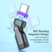 Adaptateur de câble de chargeur magnétique 3 en 1 pour téléphone portable et ordinateur portable, type C (USB-C) vers type C, micro USB et iOS