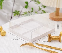 Boîte à muffins en carton blanc brillant doré, pliable, 4 ou 6 trous, entièrement en PVC, pour gâteaux, desserts, beignets, tartes aux œufs, avec trou d'ouverture