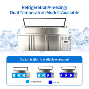 Mesa Refrigerada para Preparación de Pizza Mostrador para Pizzería Equipo de Cocina Comercial - Product Image 3