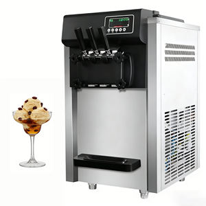 Máquina de helado suave todo en uno con almacenamiento refrigerado para ahorrar espacio en tiendas pequeñas, solución compacta para cocinas con área limitada - Product Image 5