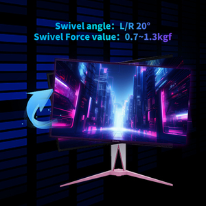 Chiều cao có thể điều chỉnh xoay màn hình kim loại/máy tính bảng/máy tính xách tay Hiển thị đứng với chân máy màu hồng cơ sở - Product Image 3